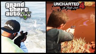 GTA 5 Vs Uncharted 4 (PS4 Comparison)