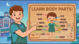 BODY PARTS👀|Kids Nursery Rhymes &amp; Songs for little learners | Boy Version