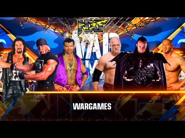 WWE 2K23 SS War Games Match Card Background by