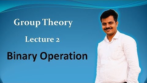 Introductory lecture 2 | Group theory