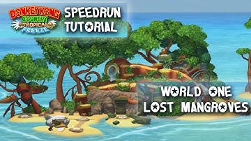 Tropical Freeze Speedrun Tutorial - World 1