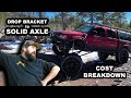 Solid axle swap on a 1st gen tacoma  install  parts cost
