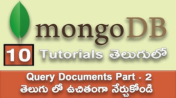 MongoDB Query Documents AND OR NOR NOR | #10 | Sai Gopi Tech Telugu | MongoDB Tutorials In #TELUGU