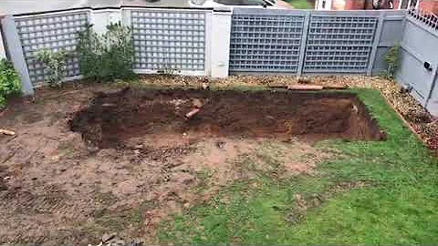 New Telford Koi Pond Part 1 - The Big Dig