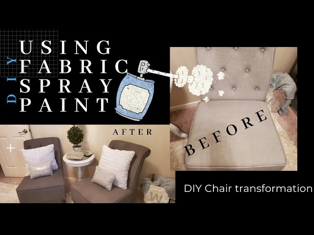 How to spray paint Fabric furniture