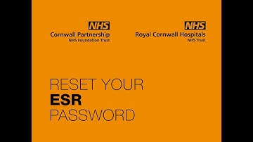 How to Reset Your ESR Password