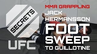 Foot Sweep To AMAZING Arm In Guillotine - Jack Hermanssons Grappling Combination