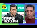 SANTOS FAZ CONTATO POR THIAGO CARPINI E MULTA SUPERA R$ 1 MILHÃO; PVC ELOGIA TÉCNICO DO JUVENTUDE