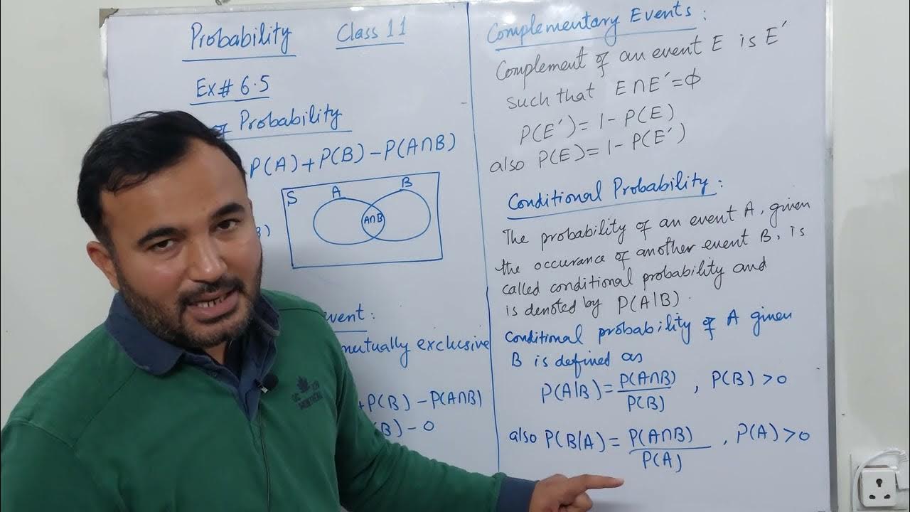 L19 addition law of probability ex 6 5 q 1 2 class 11 math kp