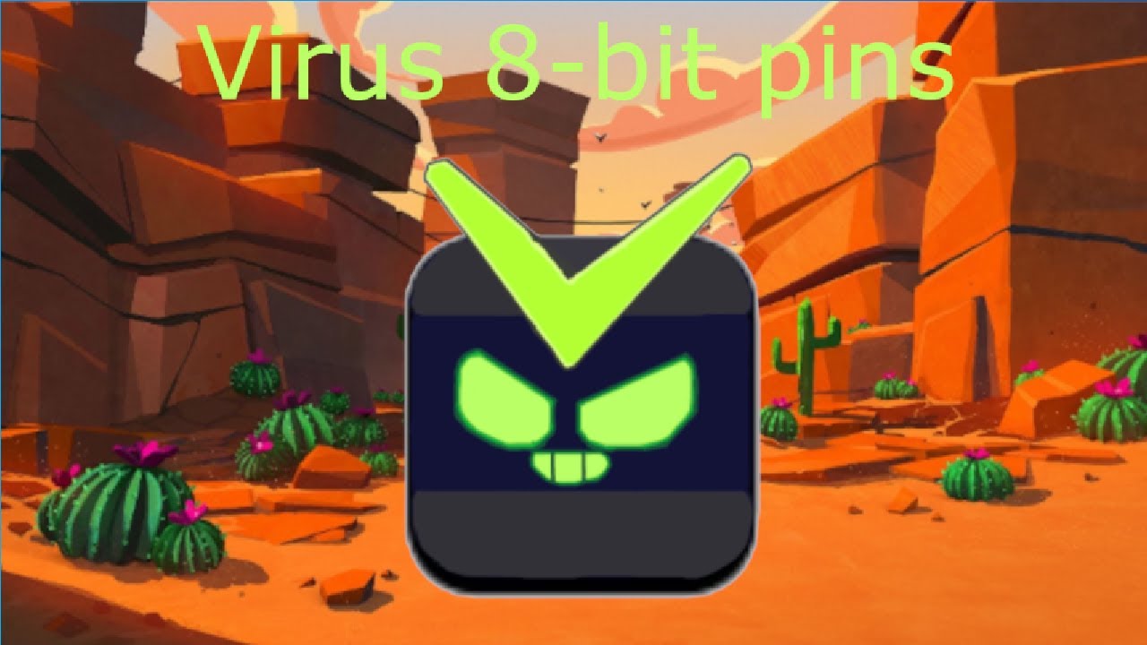 Virus 8bit pins YouTube