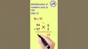 LEARN in 5 seconds. How to multiply numbers close to 100 in few seconds. By a simple trick.