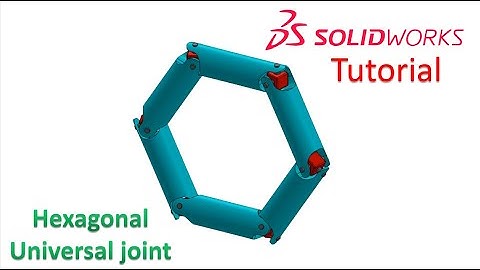 Solidworks Tutorial / How to make a hexagonal universal joint ?