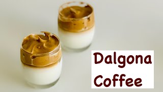 How to make Dalgona coffee | Frothy coffee using hand mixer | Stay home Korean coffee