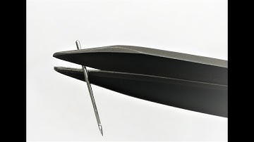 How to sharpen a scissors with needle