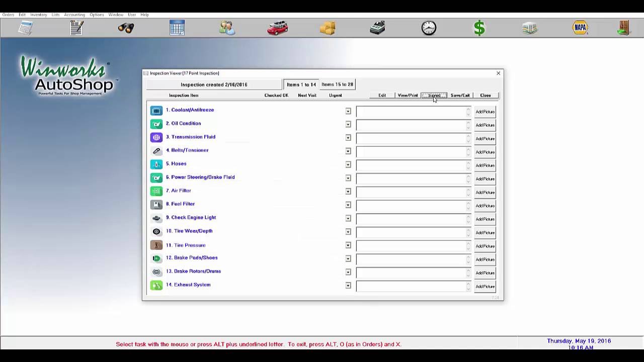 Winworks Inspect- Linking to a Standard Task - YouTube