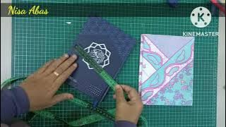 Cara Mudah Menjahit Sarung Quran/Sarung Buku - Easy Way to Sew Quran Cover / DIY Book Cover