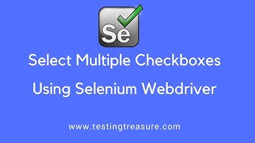 Select Multiple Checkboxes using Selenium Webdriver 3.8