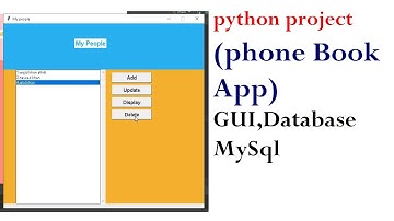 Python GUI Project | PhoneBook App with database
