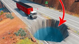 Cars vs Giant Pit #3 – BeamNG Nation