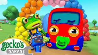 Balloon Race | Baby Truck | Gecko's Garage | Kids Songs