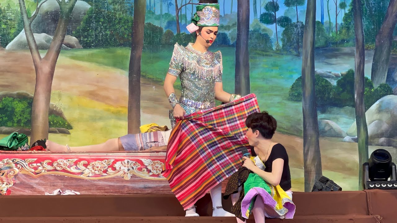 พ่อช้าง😆 คาดไม่ถึงตลอดพระเอกเป็นคนตลก🤪😂 ฉากปลอมตัวเข้าเมือง #เขยกำมะลอ  #ลิเกคณะศรรามน้ําเพชร