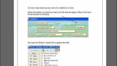 MS Access Macro - How To Automate Your Database