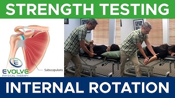 Shoulder Internal Rotation | Strength Testing with a Hand Held Dynamometer