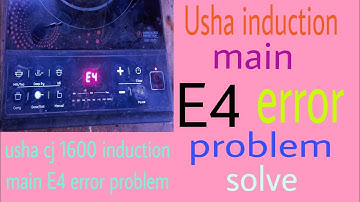 Usha induction cj 1600 Mein E4 error problem solv# #viral#trending#electronic#youtube video