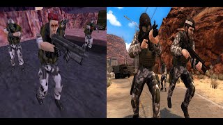 Half life source's HECU ai vs Black Mesa's