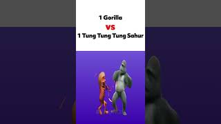 1 Gorilla vs 1 Tung Tung Tung Sahur