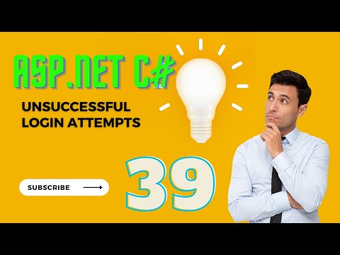 39 ASP.NET Course | How to create Unsuccessful Login Attempts |State Management | ViewState |