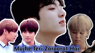 BTS ll Vminkook edit sad hindi song ll Mujhe teri zaroorat hai #tae #kooki #jimin #bts #korea Resimi