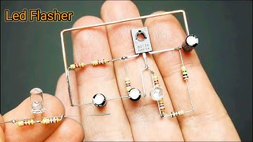 Led Flasher using bd139 transistor | Electronics Diy Projects | Led Chaser