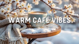 картинка: Снежные улицы и уютное кафе ☕ Нежная босса-нова, чтобы растопить зимний холод, Расслабление