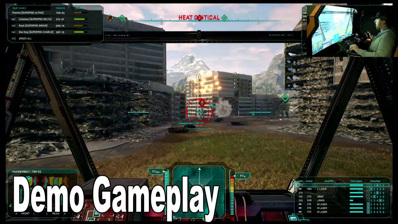 MechWarrior 5: Mercenaries - MechCon 2018 Demo Gameplay [HD 1080P]