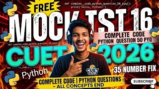 CUET2026  CS/IP  MOCK TEST 16