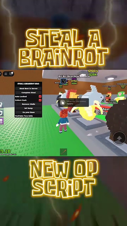 🍋Steal A Brainrot Roblox New OP Script! OP New Script for Steal A Brainrot Roblox! Roblox Scripts!