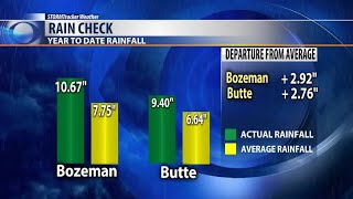 Year-to-date rainfall totals
