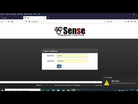 configuration et mise à jour update du Pfsense