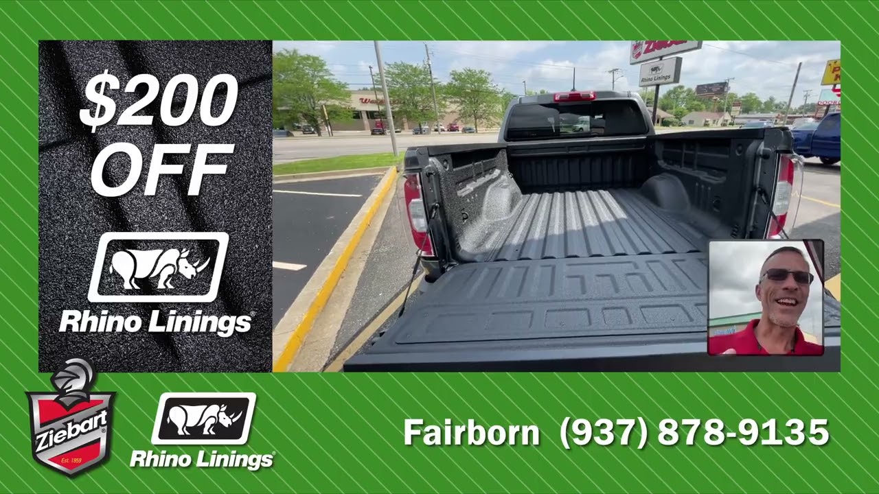 Ziebart Rhino Linings Fairborn Rhino Liner Now 200 Off YouTube