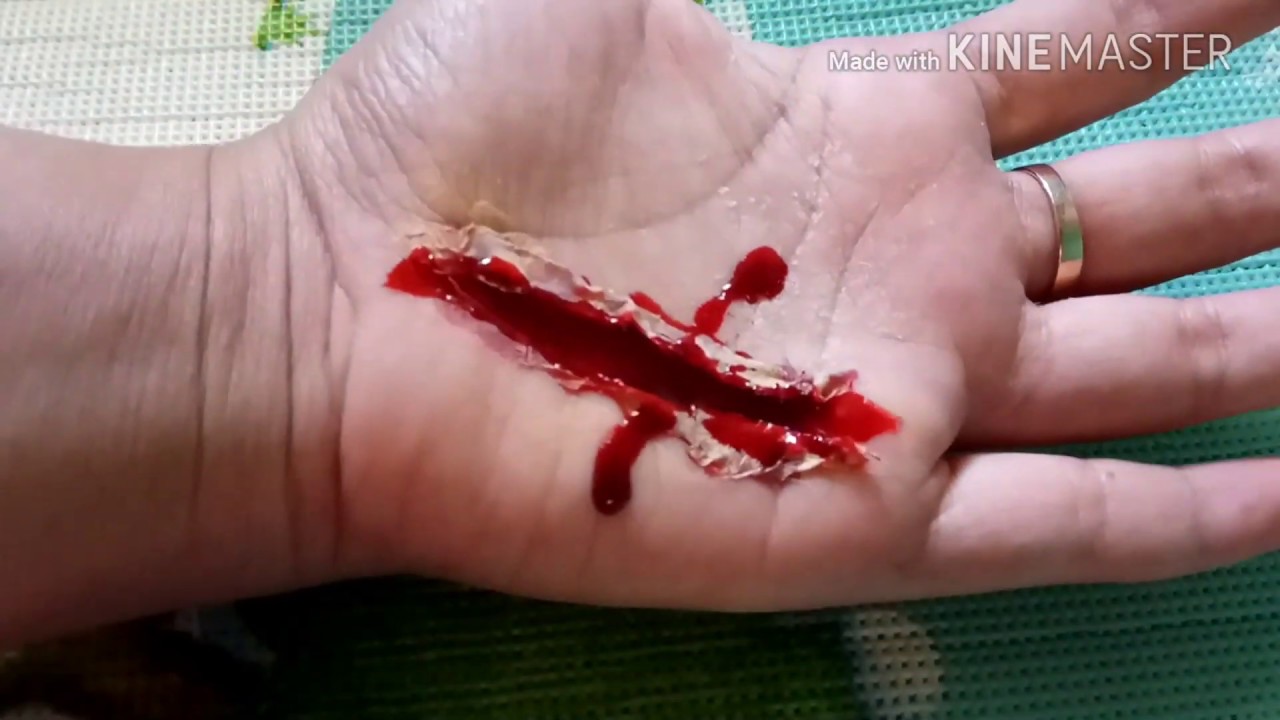 Cara Hentikan Darah Luka Cara membuat fake luka ditangan dengan latex dan darah palsu - YouTube