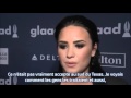 Demi lovato  extra interview glaad media awards red carpet vostfr
