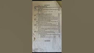 ICSE class 6, Previous year question paper of Physics (Second term)