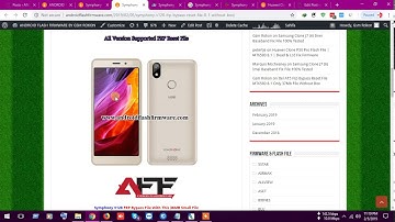 Symphony V128 Frp Bypass Reset File 8.1 Without Any Box