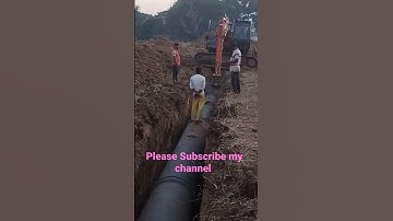 DI Pipeline Excavation and Laying work @ TATA Hitachi 140 machine
