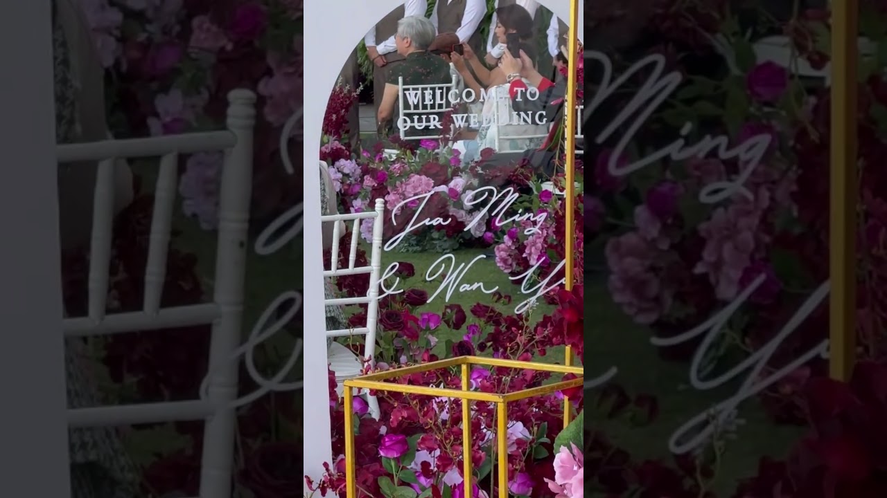 Outdoor Garden Wedding Decoration at Eastern & Oriental Hotel, Penang