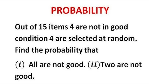 Addition Theorem based Problems-Review of Probability