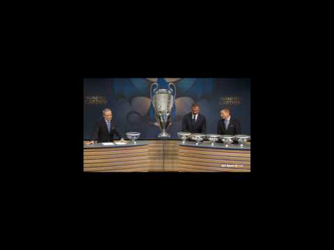 UEFA Champions League 16-17 Knockout Stage Draw - YouTube