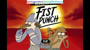 Regular Show Fist Punch Bistro In The Park Level WalkThrough Part #1 - Playing As Rigby