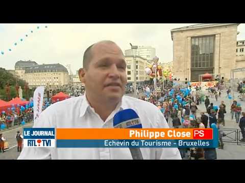 JT RTL : Balloon's Day Parade, Brussels Comic Strip Festival